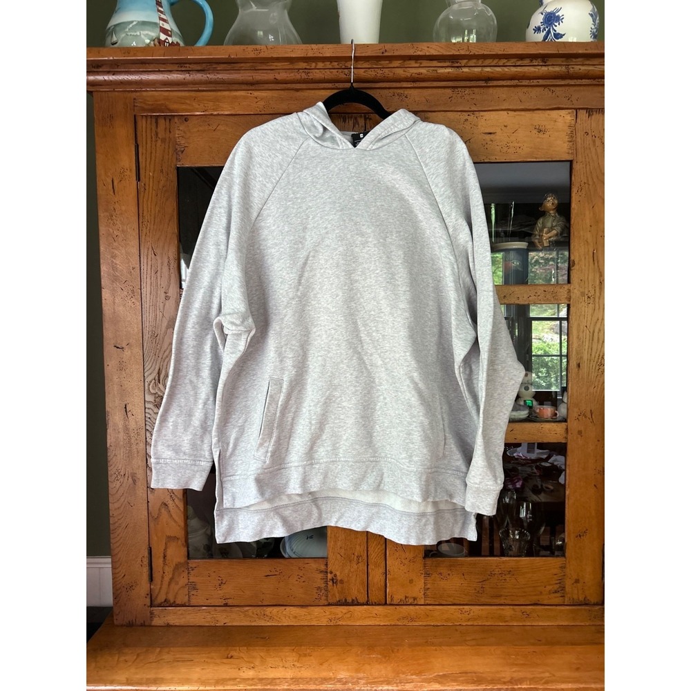 Nike Women's Dri-FIT Fleece Pullover Hoodie Gray Heather Size 2X Style 926584-01